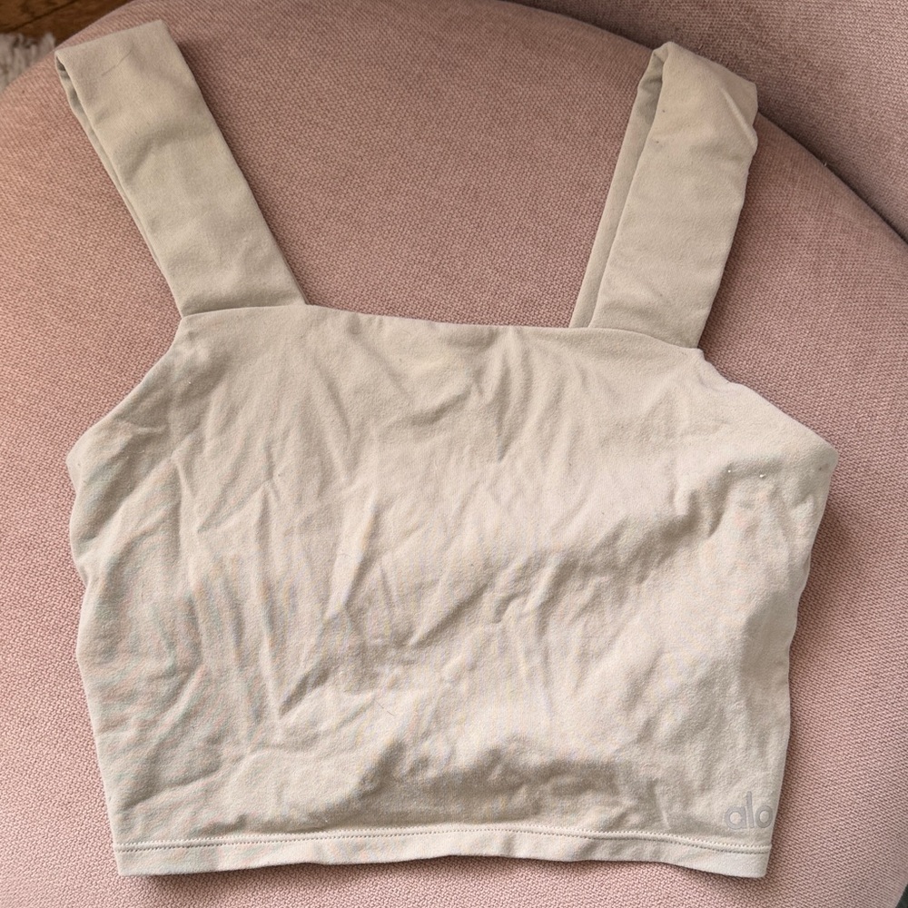 ALO Yoga Light Sage Crop Top